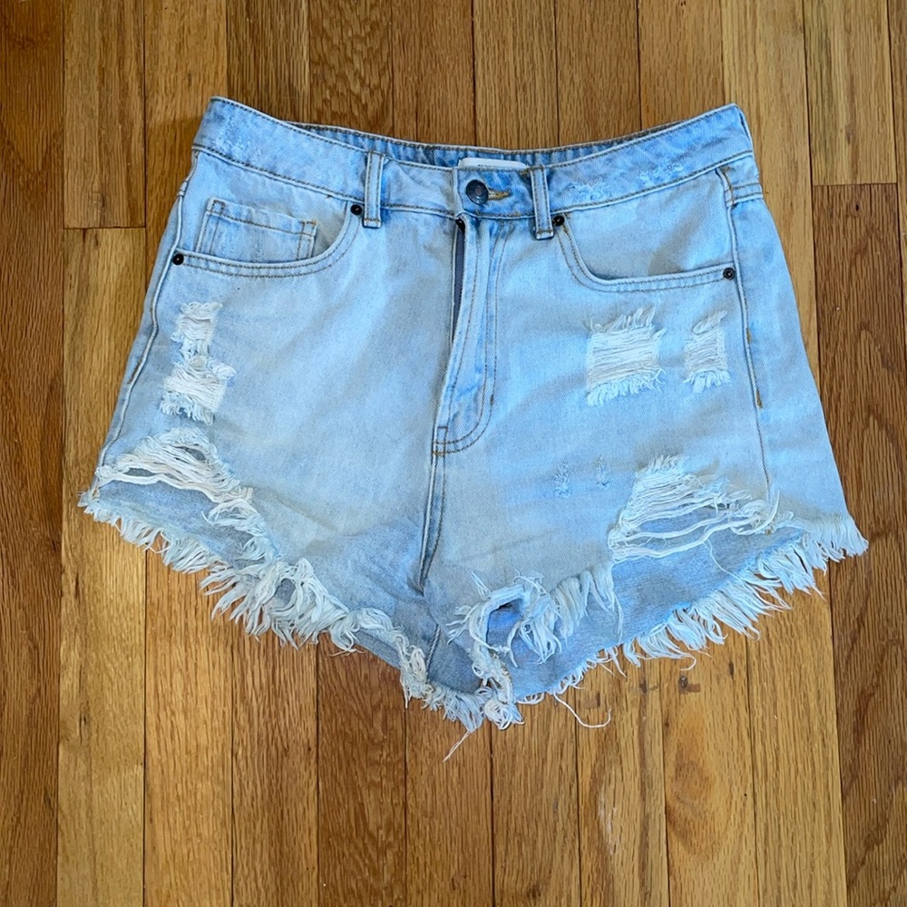 Forever 21 Distressed Denim Shorts